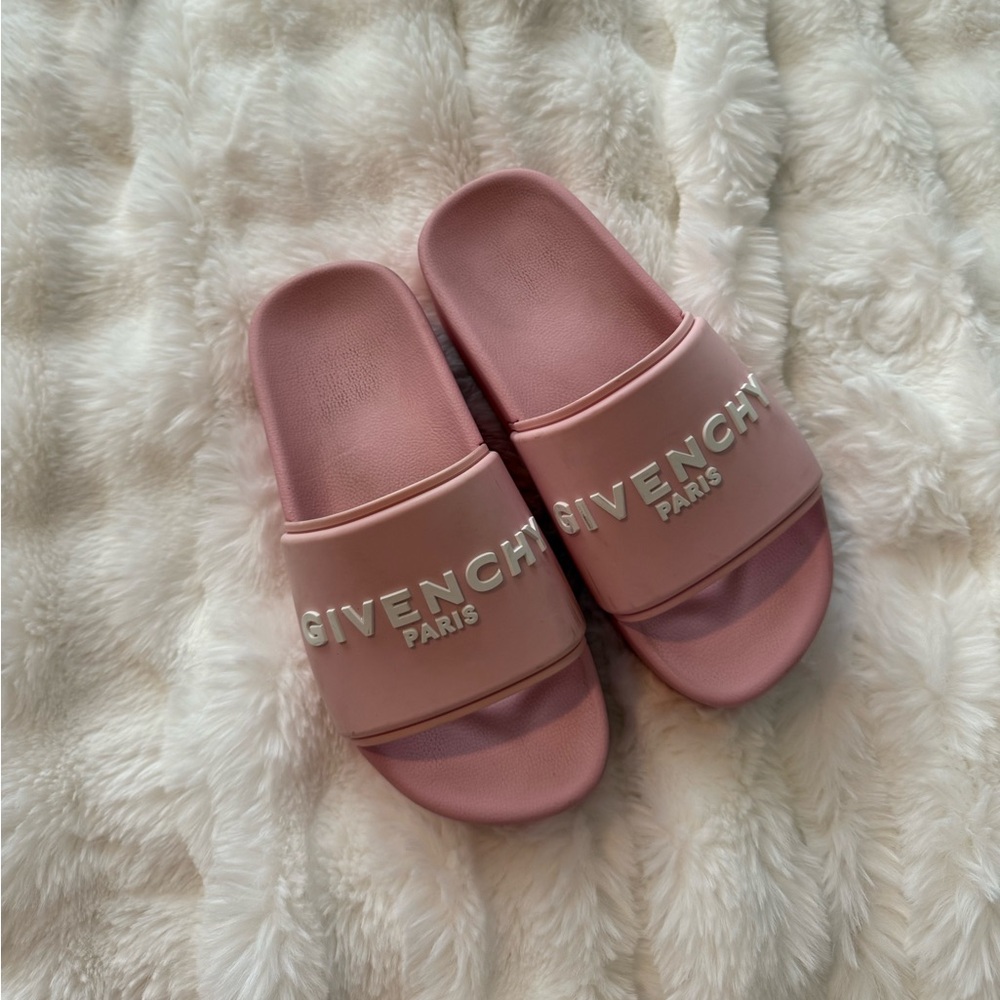 Givenchy Pink platform slides
